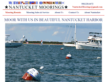 Tablet Screenshot of nantucketmoorings.com
